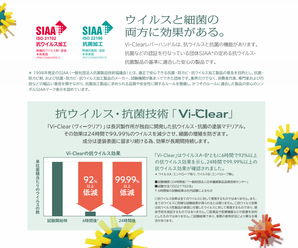 割引も実施中 長沢製作所 抗ウイルス 抗菌レバー ヴィークリア チューブラ錠 VSA仕上げ 空錠 BS60mm TXS-G90R VSA BS60 